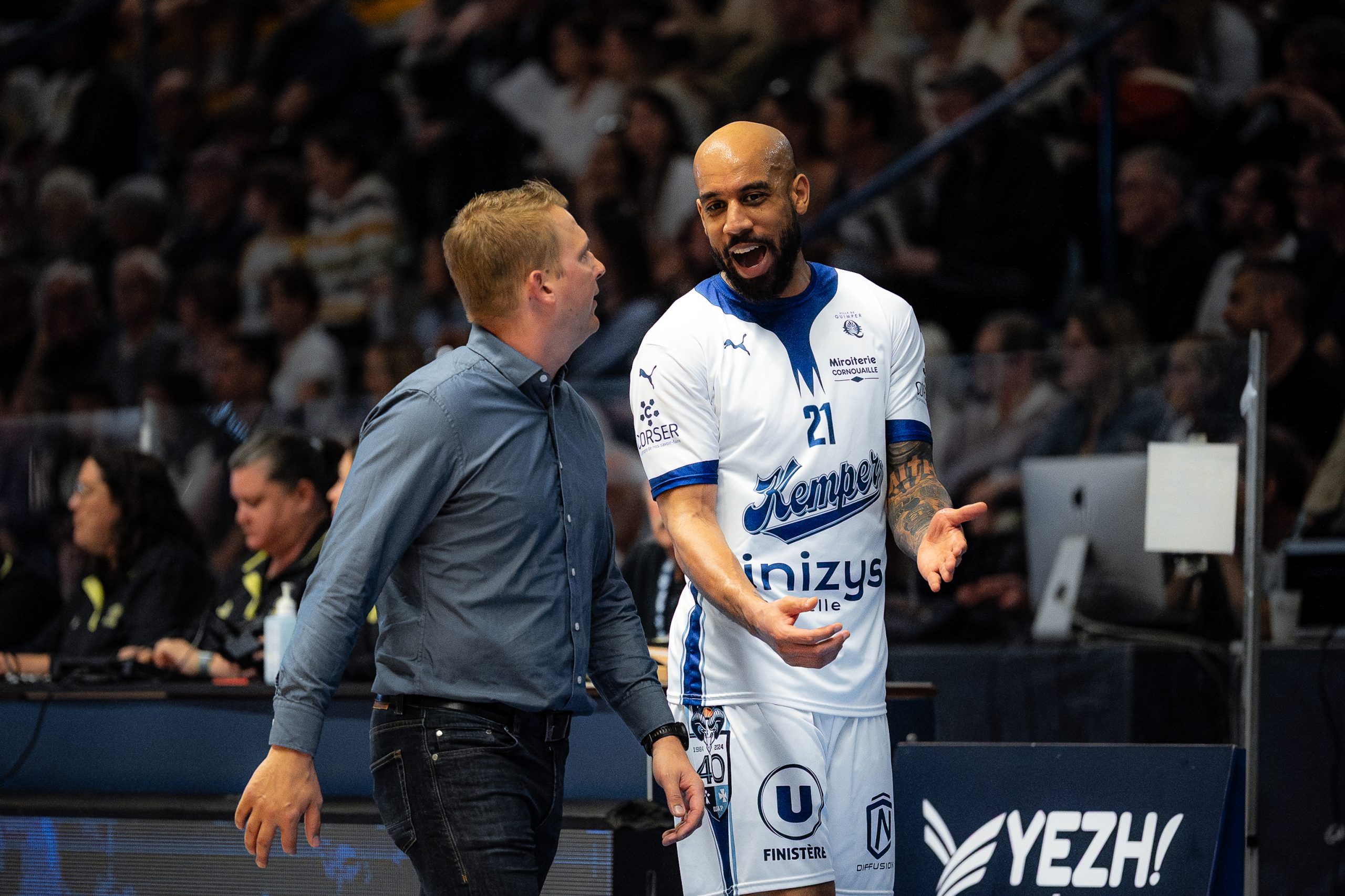 Thibault Wolicki pourra toujours compter sur son leader et vétéran Jamar Abrams pour guider le groupe quimpérois pour son retour en Elite 2.