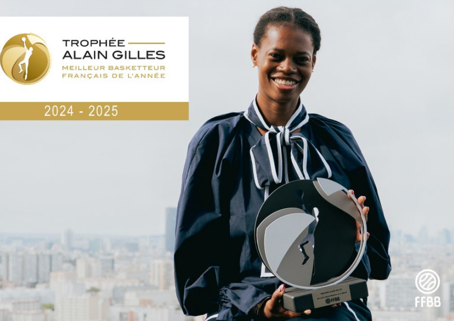 Valériane Ayayi (USK Prague) a remporté le Trophée Alain Gilles, récompensant le ou la meilleure joueuse française de la saison précédente.