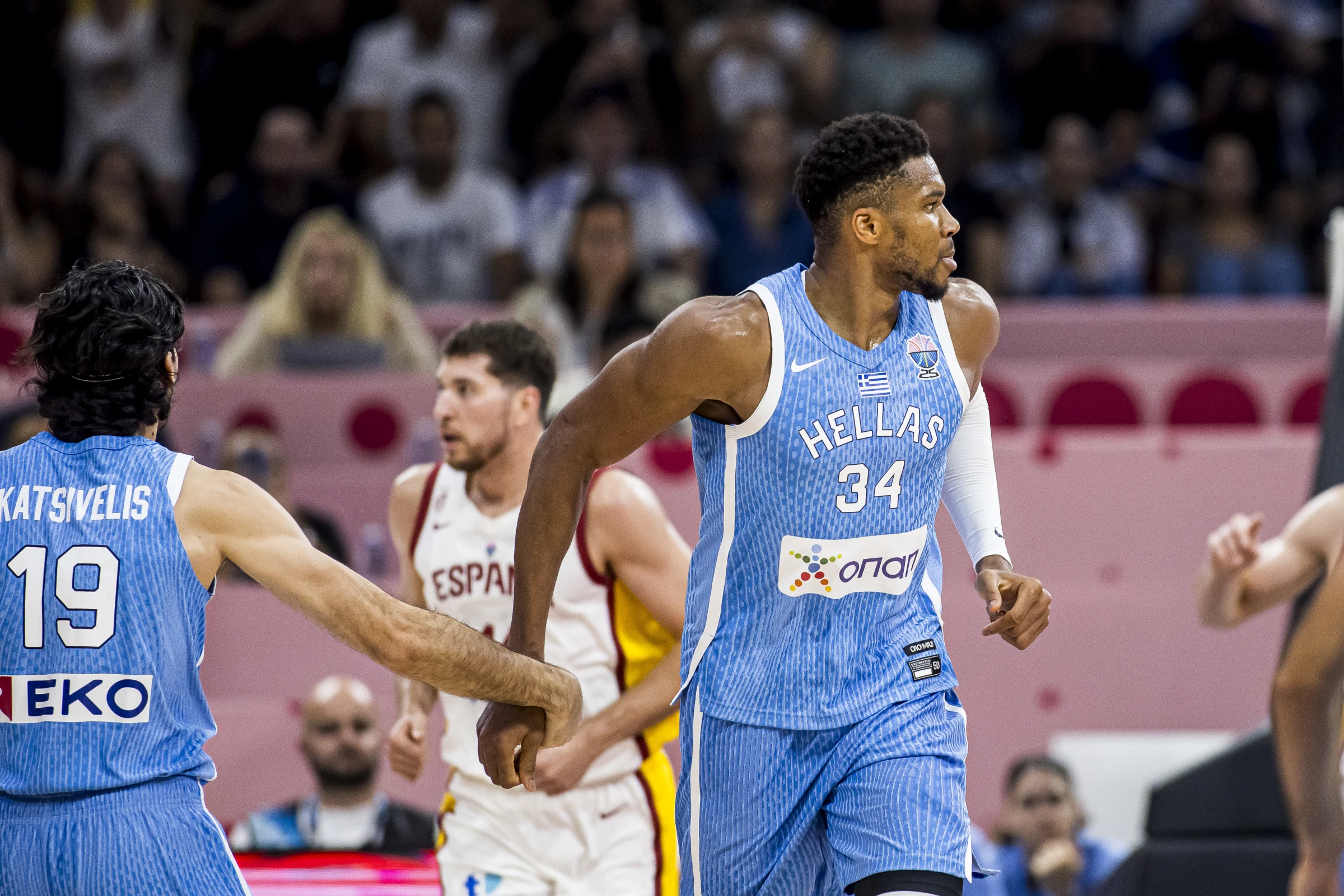 Giannis Antetokounmpo and Greece knocked out defending champions Spain