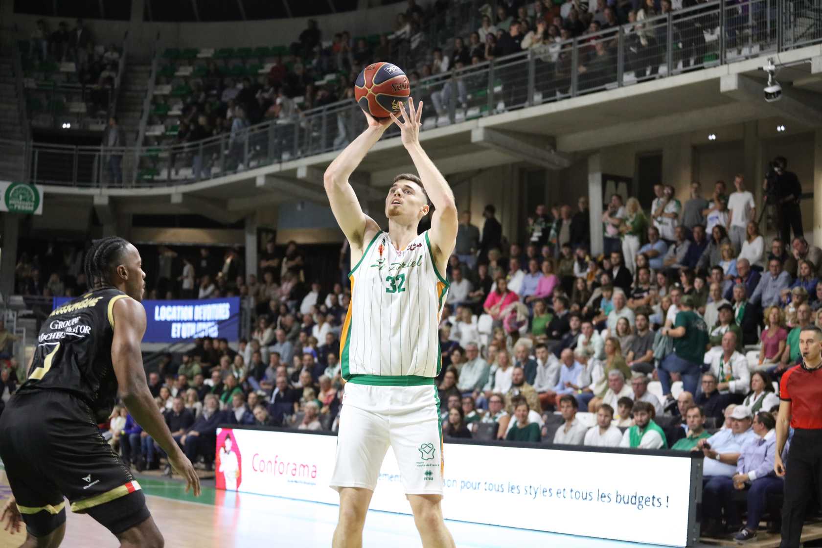Gravelines-Dunkerque a embauché le longiligne pivot Neal Quinn en qualité de pigiste médical en provenance du Portel @Pledez_2025