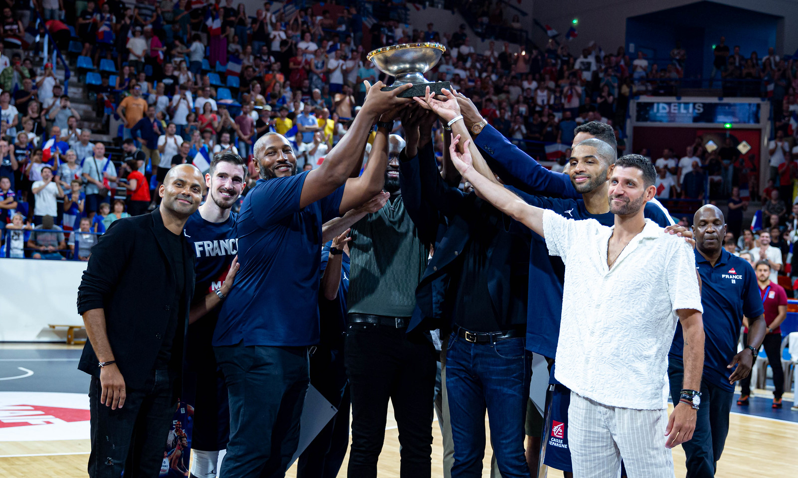 L'équipe de France 2013 championne d'Europe a été réunie à Pau en août 2023 pour fêter les 10 ans du titre de champion d'Europe