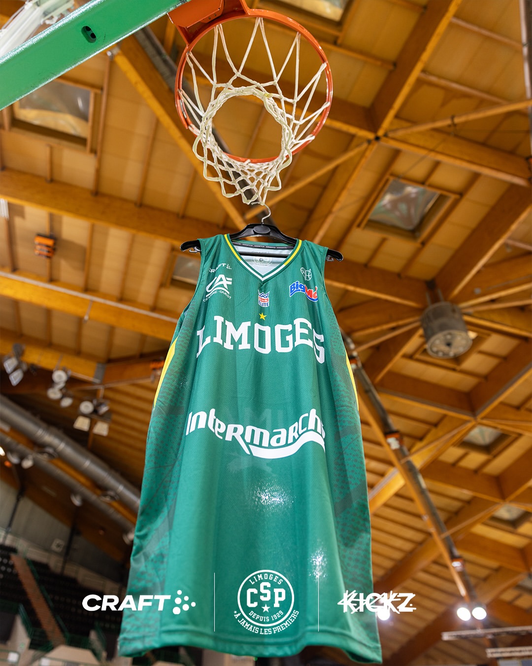 Le maillot vert à Beaublanc. © Limoges CSP