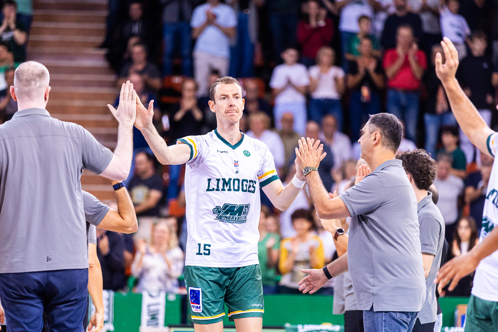 Nicolas Lang en présaison avec le Limoges CSP, son club depuis 2019