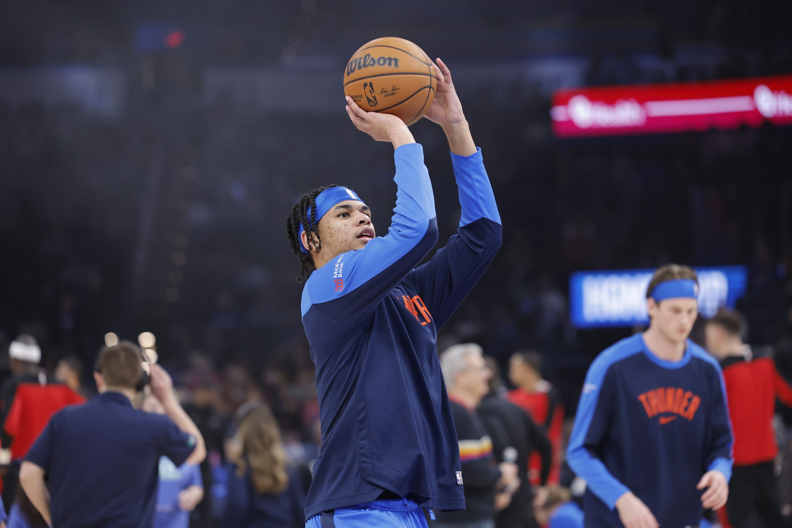 Ousmane Dieng assure avoir évolué à OKC, malgré un temps de jeu en baisse. Il espère pouvoir apporter au groupe France en vue de l'Euro.
